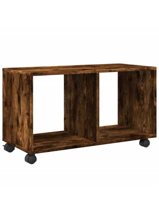 Skříňka na kolečkách kouřový dub 72x33x42,5 cm kompozitní dřevo