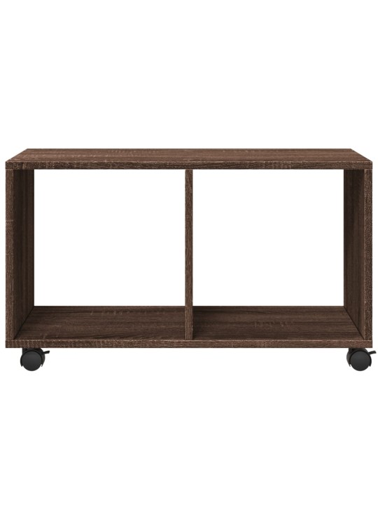 Skříňka na kolečkách hnědý dub 72x33x42,5 cm kompozitní dřevo