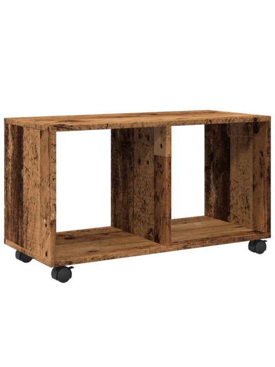 Skříňka na kolečkách old wood 72x33x42,5 cm kompozitní dřevo