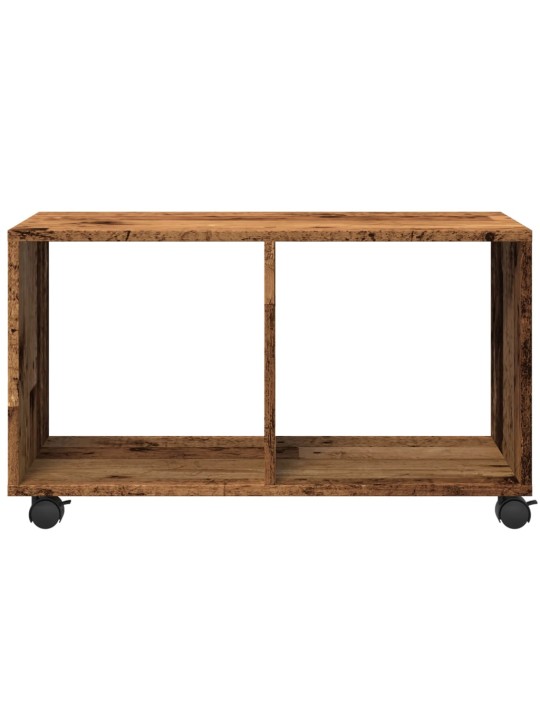 Skříňka na kolečkách old wood 72x33x42,5 cm kompozitní dřevo