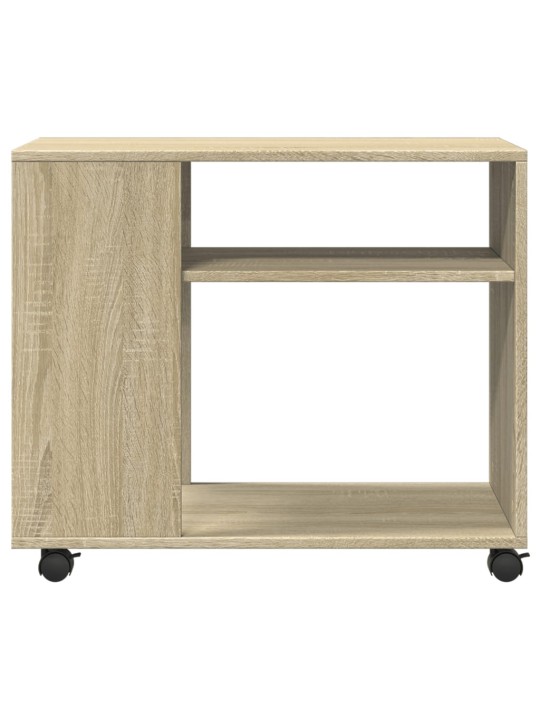 Odkládací stolek na kolečkách dub sonoma 70x35x60 cm kompozit