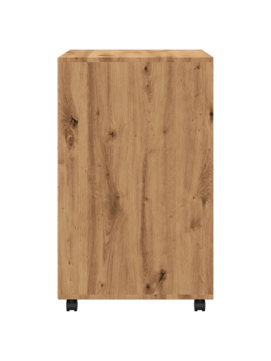 Skříňka na kolečkách dub artisan 60x48x81 cm kompozitní dřevo