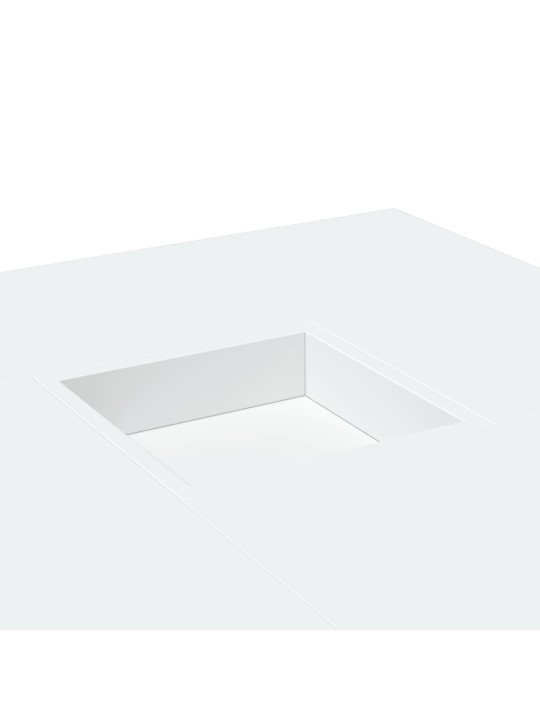Konferenční stolek bílý 80 x 80 x 40 cm kompozitní dřevo