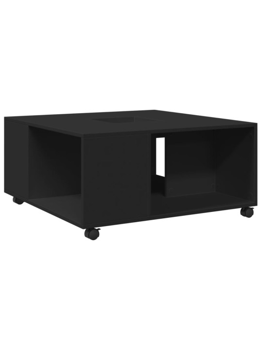 Konferenční stolek černý 80 x 80 x 40 cm kompozitní dřevo
