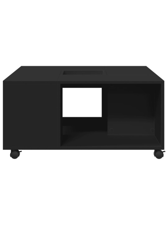 Konferenční stolek černý 80 x 80 x 40 cm kompozitní dřevo