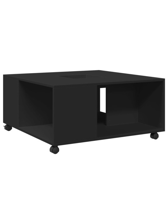 Konferenční stolek černý 80 x 80 x 40 cm kompozitní dřevo