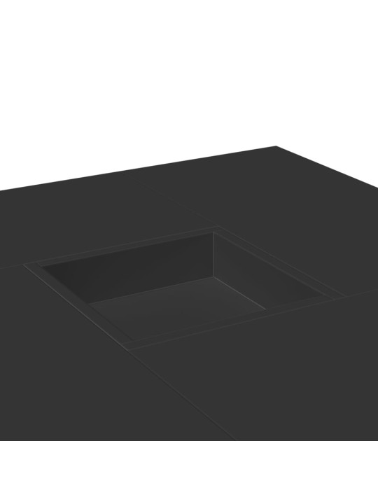 Konferenční stolek černý 80 x 80 x 40 cm kompozitní dřevo