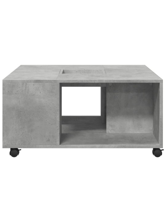 Konferenční stolek betonově šedý 80x80x40 cm kompozitní dřevo