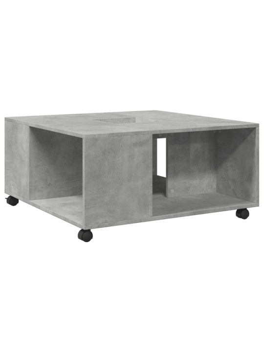 Konferenční stolek betonově šedý 80x80x40 cm kompozitní dřevo