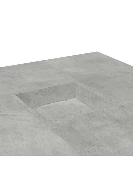 Konferenční stolek betonově šedý 80x80x40 cm kompozitní dřevo