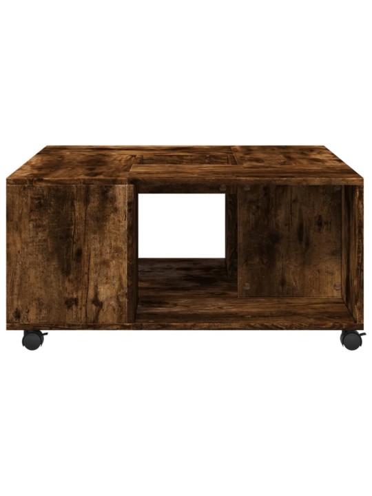 Konferenční stolek kouřový dub 80 x 80 x 40 cm kompozitní dřevo