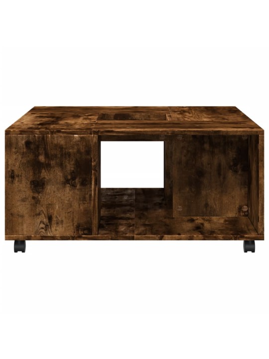 Konferenční stolek kouřový dub 80 x 80 x 40 cm kompozitní dřevo