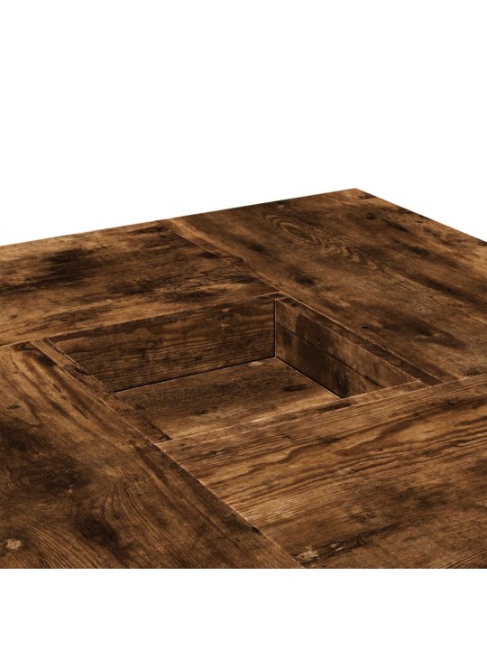 Konferenční stolek kouřový dub 80 x 80 x 40 cm kompozitní dřevo