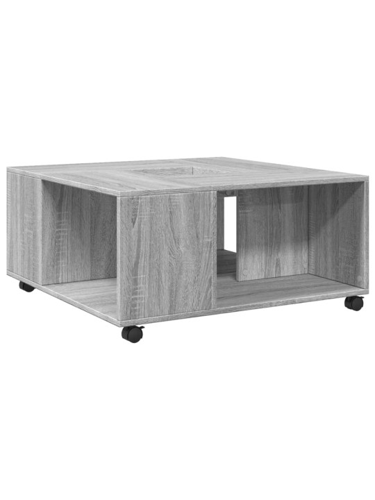 Konferenční stolek šedý sonoma 80 x 80 x 40 cm kompozitní dřevo