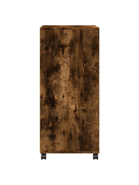 Skříňka na kolečkách kouřový dub 55x40x91 cm kompozitní dřevo