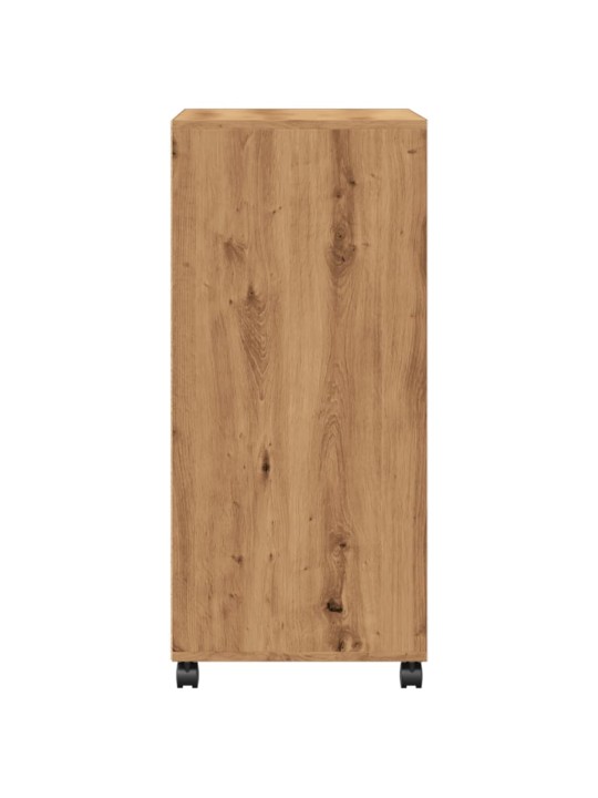 Skříňka na kolečkách dub artisan 55x40x91 cm kompozitní dřevo