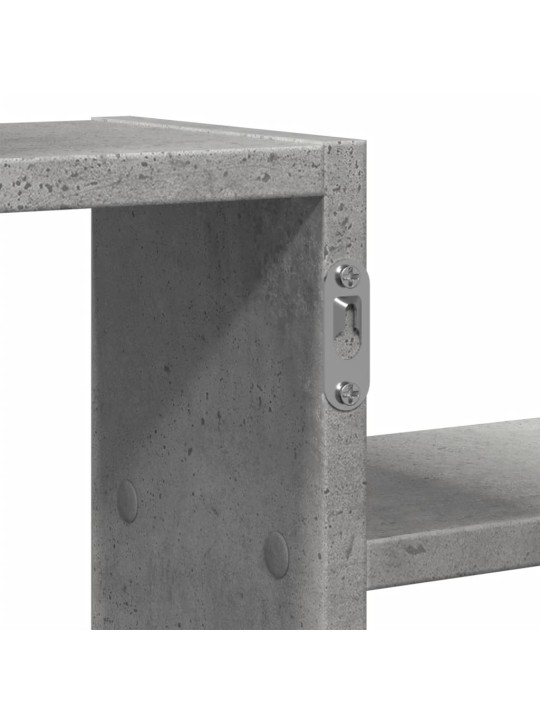 Nástěnná police betonově šedá 104 x 15 x 49 cm kompozitní dřevo