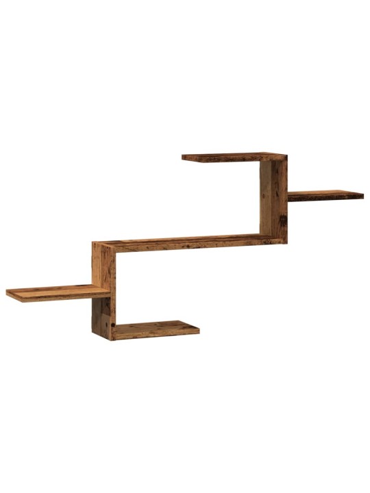 Nástěnná police old wood 104 x 15 x 49 cm kompozitní dřevo