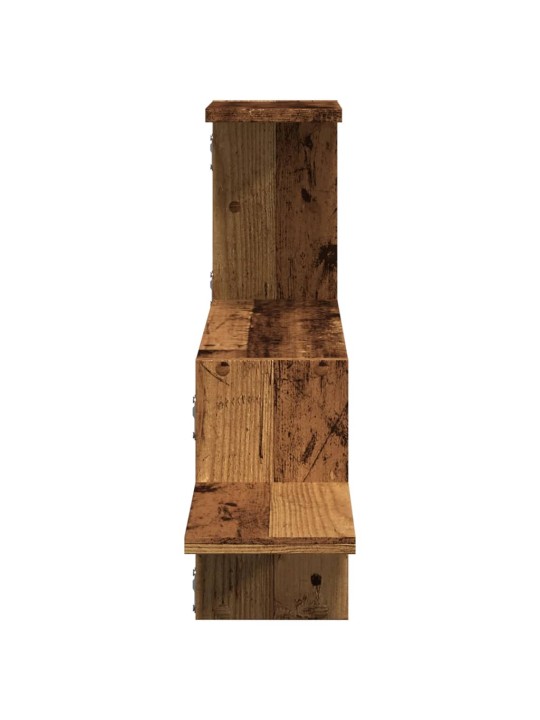 Nástěnná police old wood 104 x 15 x 49 cm kompozitní dřevo