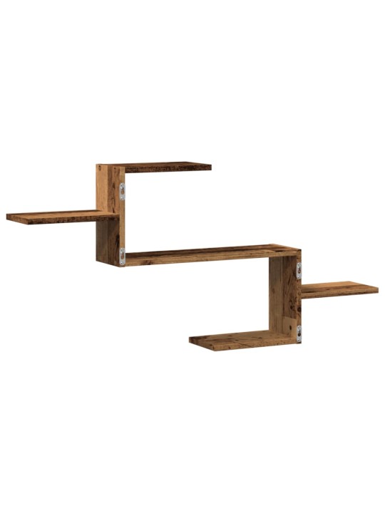 Nástěnná police old wood 104 x 15 x 49 cm kompozitní dřevo
