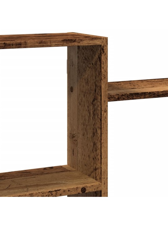 Nástěnná police old wood 159 x 18 x 65 cm kompozitní dřevo