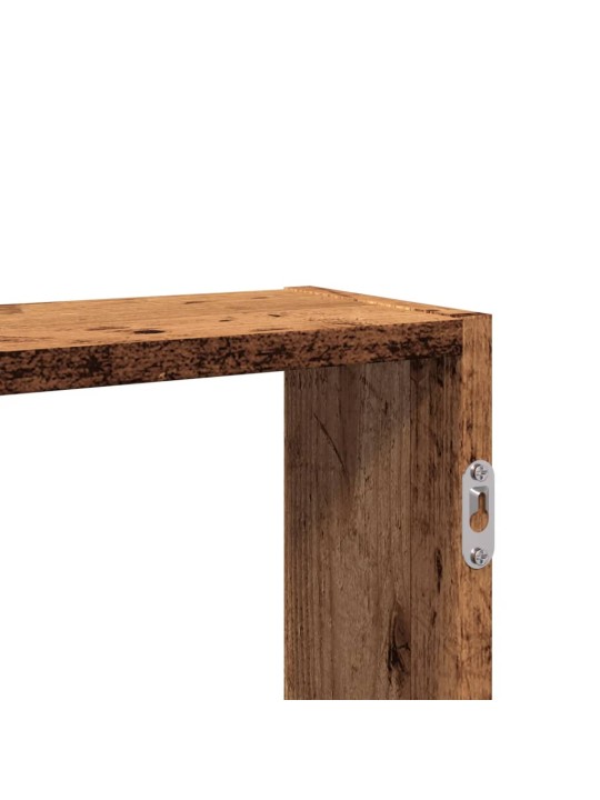 Nástěnná police old wood 99 x 15 x 60 cm kompozitní dřevo