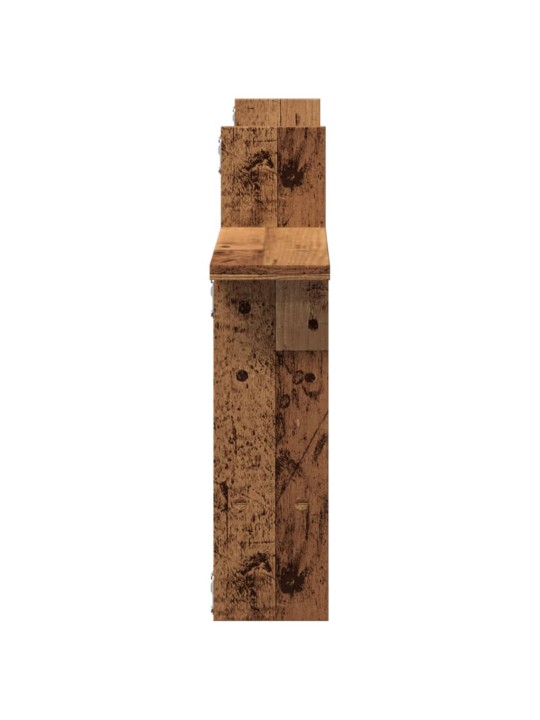 Nástěnné police 2 ks old wood 50 x 12 x 50 cm kompozitní dřevo