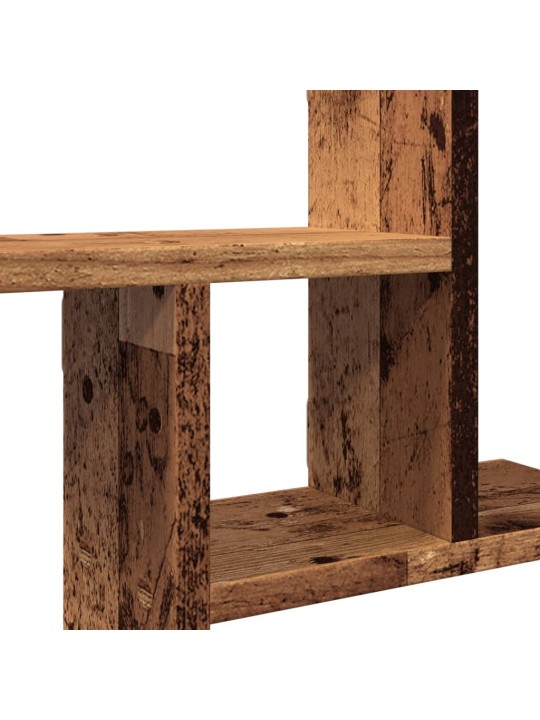 Nástěnné police 2 ks old wood 50 x 12 x 50 cm kompozitní dřevo