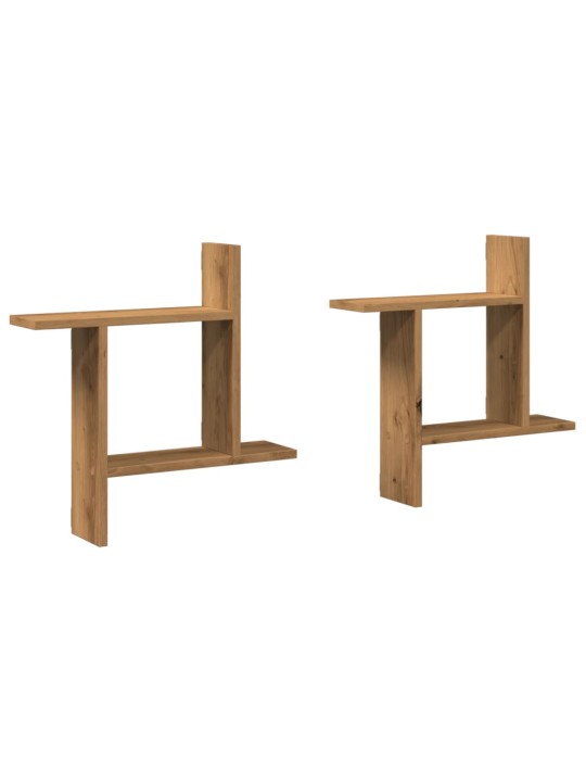 Stojany na rostliny 2 ks dub artisan 50 x 12 x 50 cm kompozit