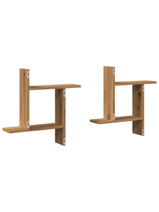 Stojany na rostliny 2 ks dub artisan 50 x 12 x 50 cm kompozit