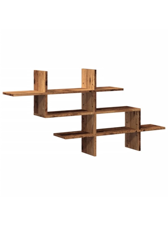 Nástěnná police old wood 124,5 x 18 x 60,5 cm kompozitní dřevo