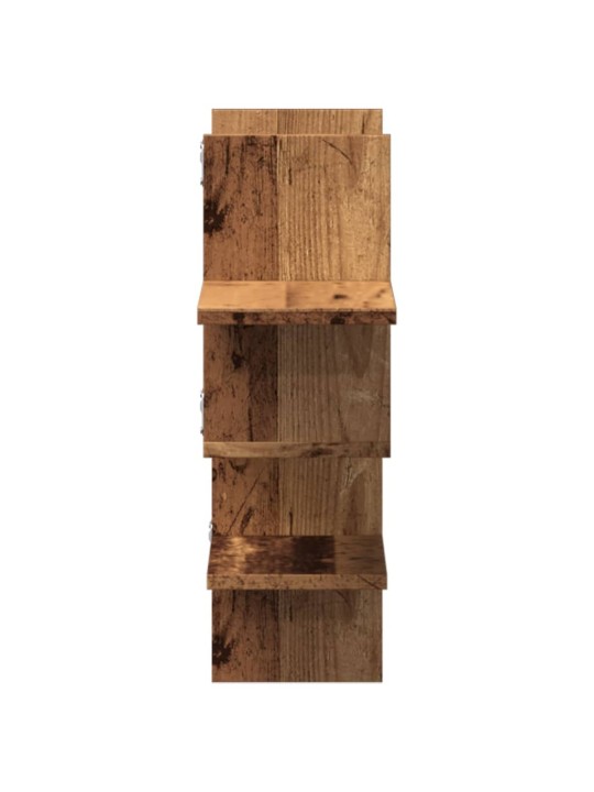 Nástěnná police old wood 124,5 x 18 x 60,5 cm kompozitní dřevo