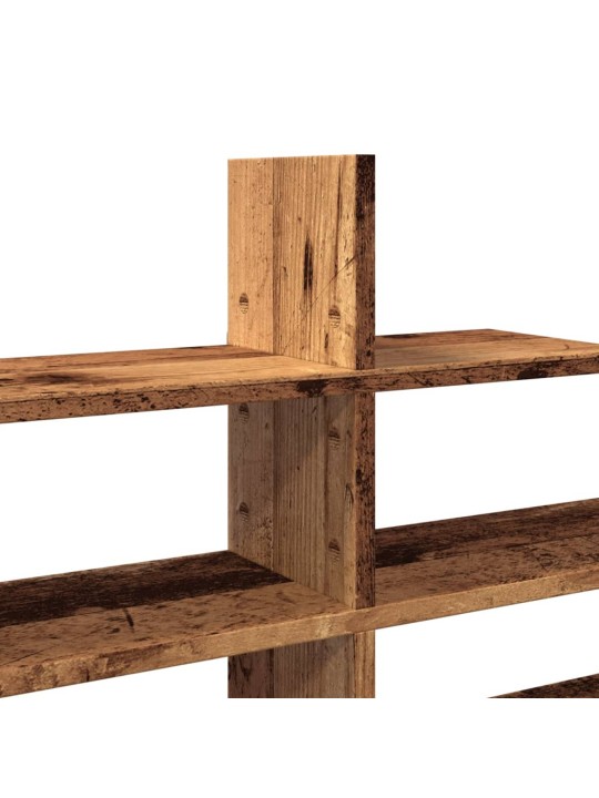 Nástěnná police old wood 124,5 x 18 x 60,5 cm kompozitní dřevo