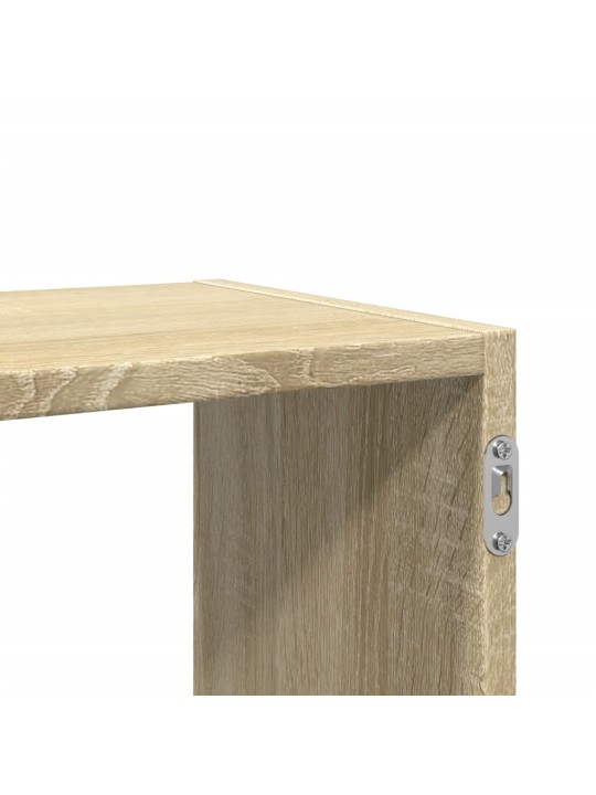 Nástěnná police dub sonoma 100 x 25 x 50 cm kompozitní dřevo
