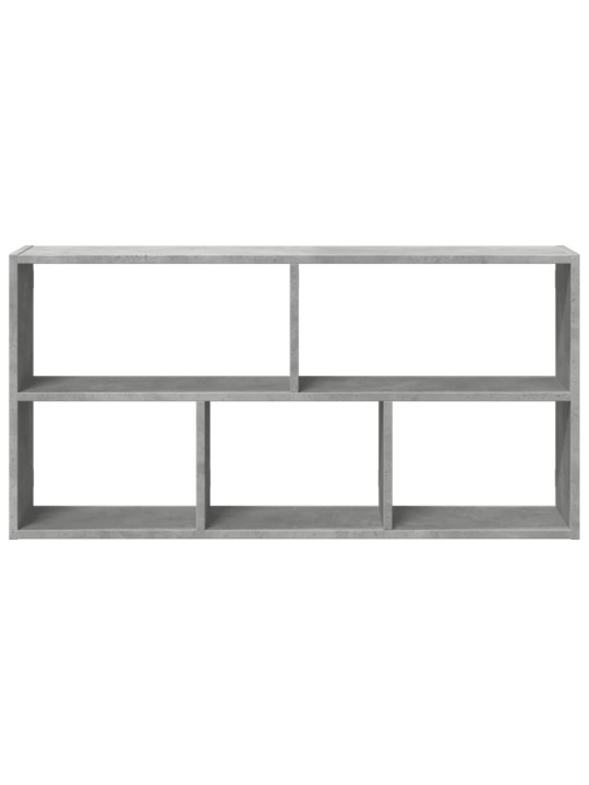 Nástěnná police betonově šedá 100 x 25 x 50 cm kompozitní dřevo