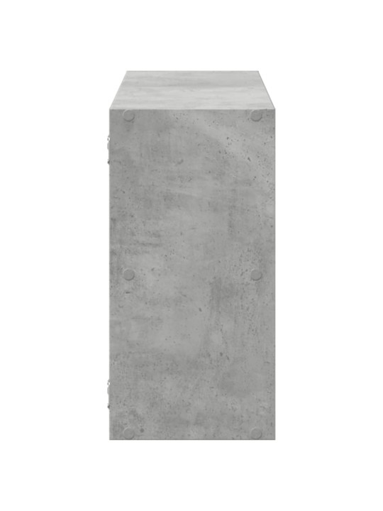 Nástěnná police betonově šedá 100 x 25 x 50 cm kompozitní dřevo