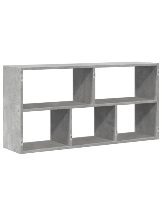 Nástěnná police betonově šedá 100 x 25 x 50 cm kompozitní dřevo