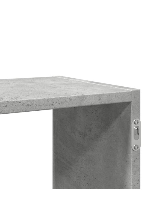 Nástěnná police betonově šedá 100 x 25 x 50 cm kompozitní dřevo