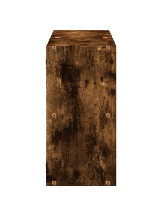 Nástěnná police kouřový dub 100 x 25 x 50 cm kompozitní dřevo