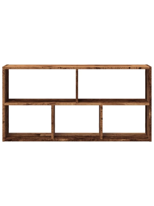 Nástěnná police old wood 100 x 25 x 50 cm kompozitní dřevo