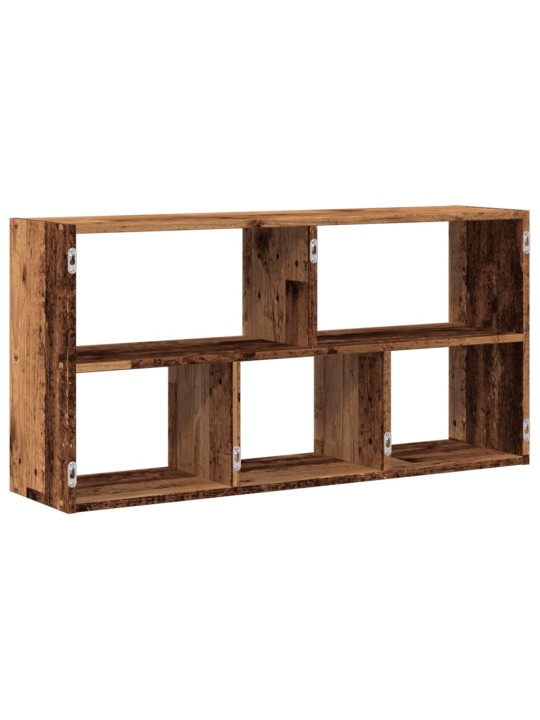 Nástěnná police old wood 100 x 25 x 50 cm kompozitní dřevo