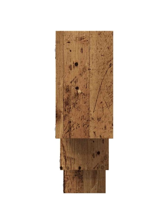 Nástěnná police old wood 159 x 18 x 66 cm kompozitní dřevo