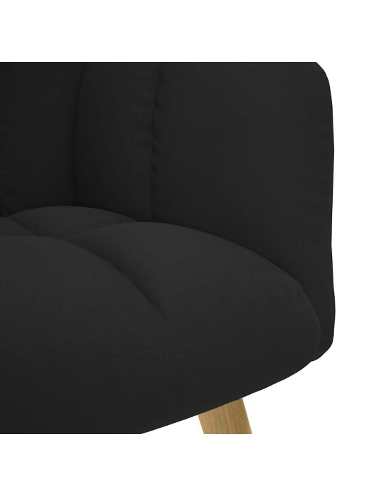 Relaxační židle černá textil
