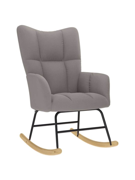 Houpací křeslo taupe textil
