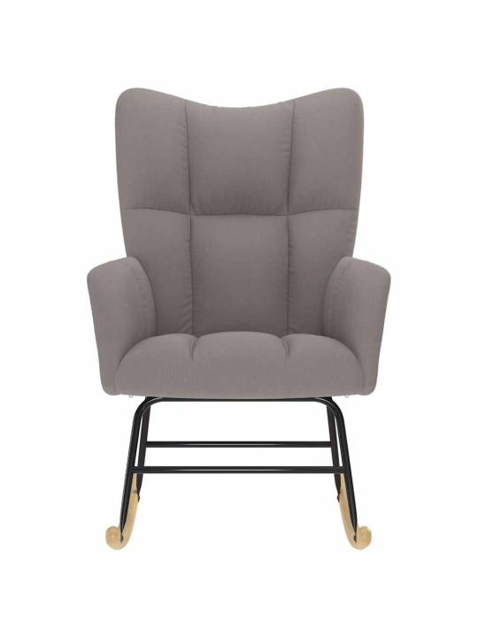 Houpací křeslo taupe textil