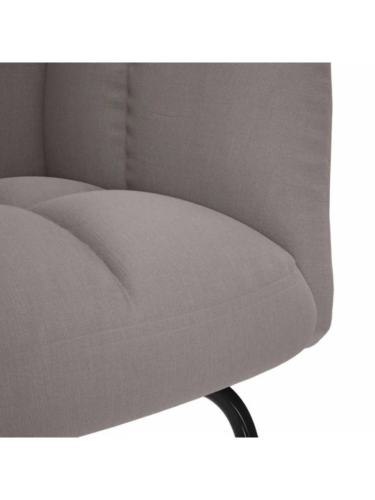 Houpací křeslo taupe textil