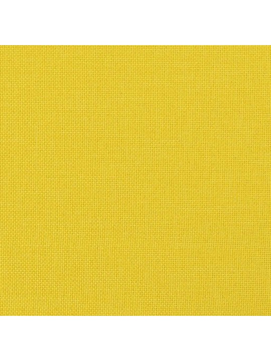 Houpací křeslo s podnožkou světle žluté textil