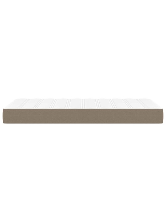 Taštičková pružinová matrace pro děti taupe 80 x 160 cm textil