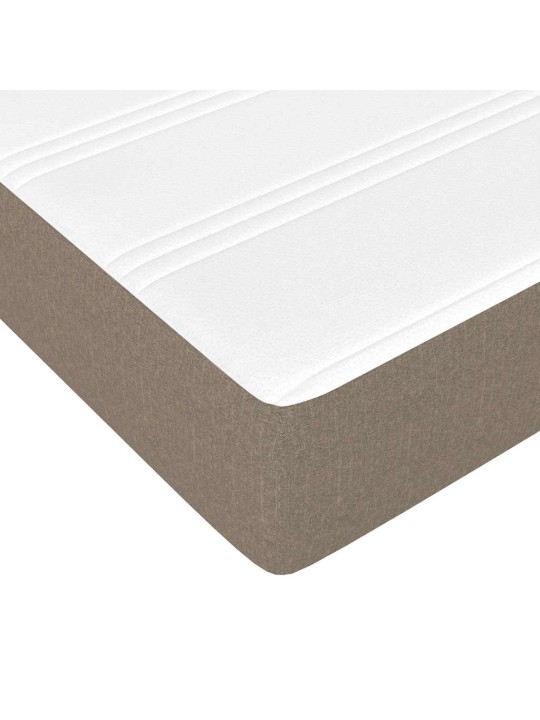 Taštičková pružinová matrace pro děti taupe 80 x 160 cm textil