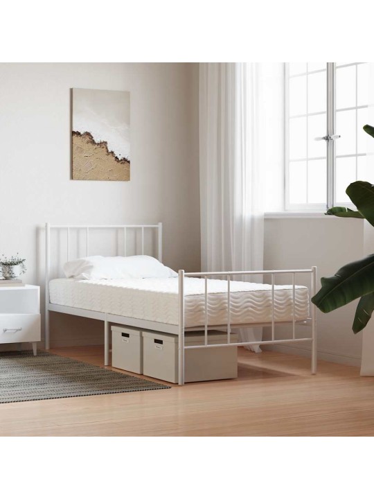 Pěnová matrace pro děti bílá 80 x 160 cm tvrdost h2 h3